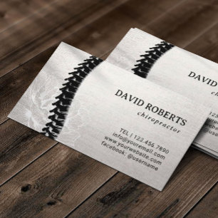 Chiropractic Acupuncture Spine Floral Appointment Card