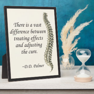Chiropractic Adjusting the Cure Easel Plaque