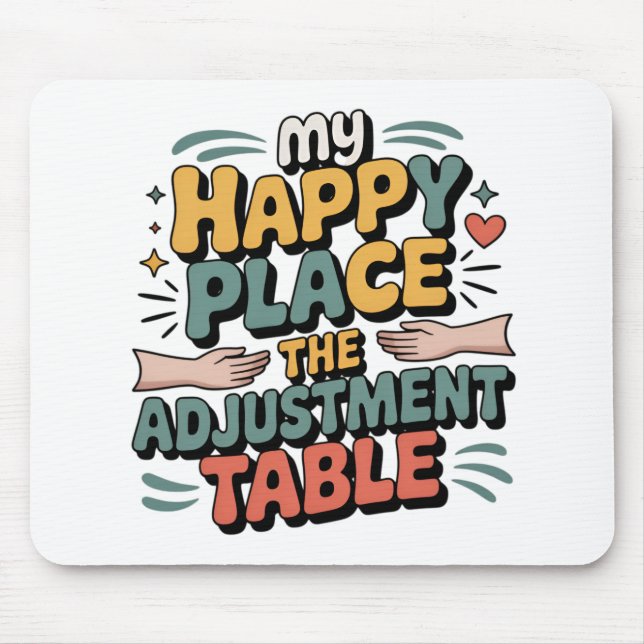 Chiropractic Adjustment Bliss for Back Pain Relief Mouse Mat (Front)