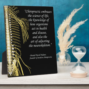 Chiropractic Adjustment Quote Easel Plaque