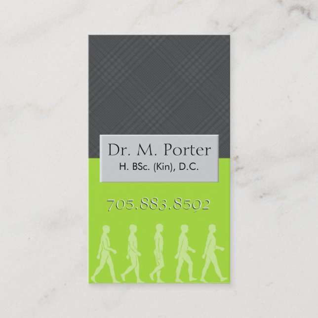 Chiropractic and Medical Business Card - Monogram (Front)