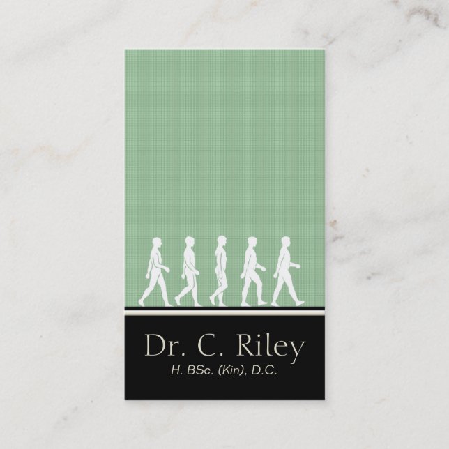 Chiropractic and Medical Silhouette Business Card (Front)