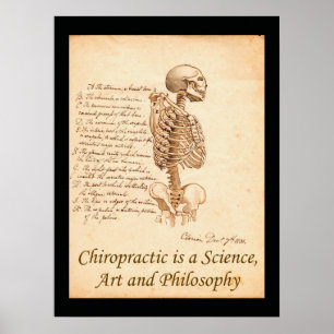 Chiropractic Art Quote Poster