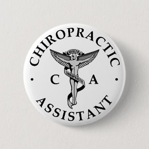 Chiropractic Assistant Logo Button