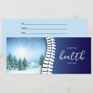Chiropractic Blue Spine Holiday Gift Certificate