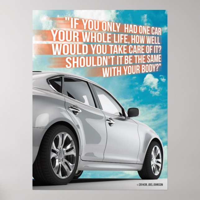 Chiropractic Car Poster (Front)