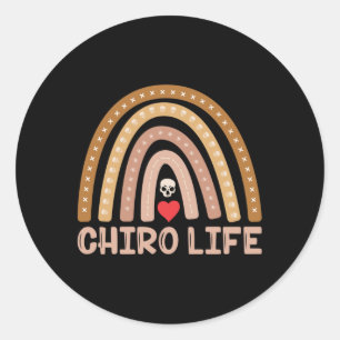 Chiropractic Chiro Life Spine Chiropractor Classic Round Sticker
