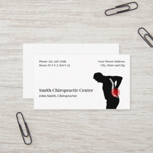 Chiropractic Chiropractic Clinic Business Card