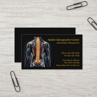 Chiropractic Chiropractic Clinic Business Card