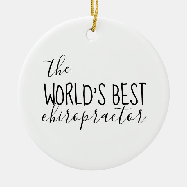 Chiropractic, Chiropractic Gift, Chiropractic Ceramic Tree Decoration (Front)