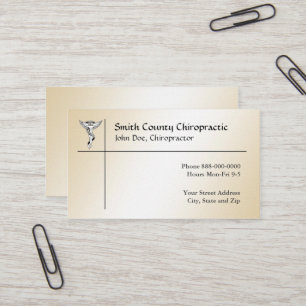 Chiropractic Chiropractor Business Card