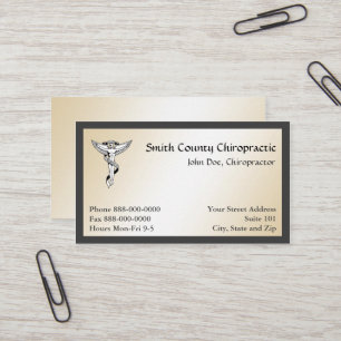 Chiropractic Chiropractor Business Card
