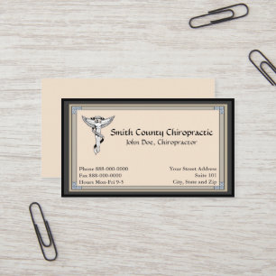 Chiropractic Chiropractor Business Card