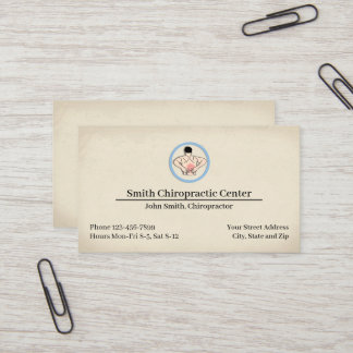 Chiropractic Chiropractor Clinic Business Card