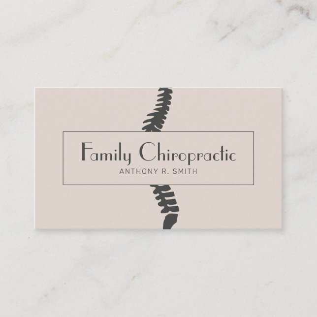 Chiropractic Chiropractor Health Business Card (Front)