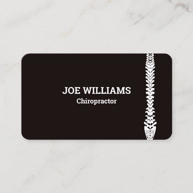 Chiropractic Chiropractor Massage Manual Therapist Business Card (Front)