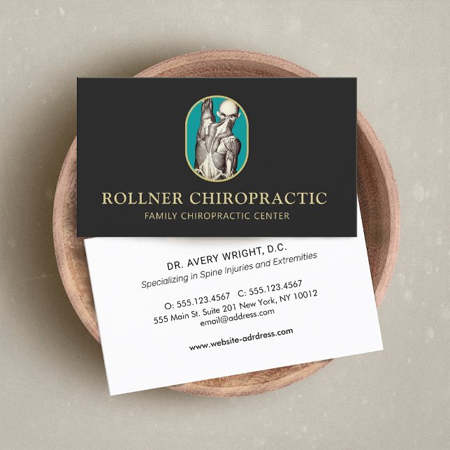 Chiropractic Chiropractor Massage Spa Therapist Business Card (Creator Uploaded)