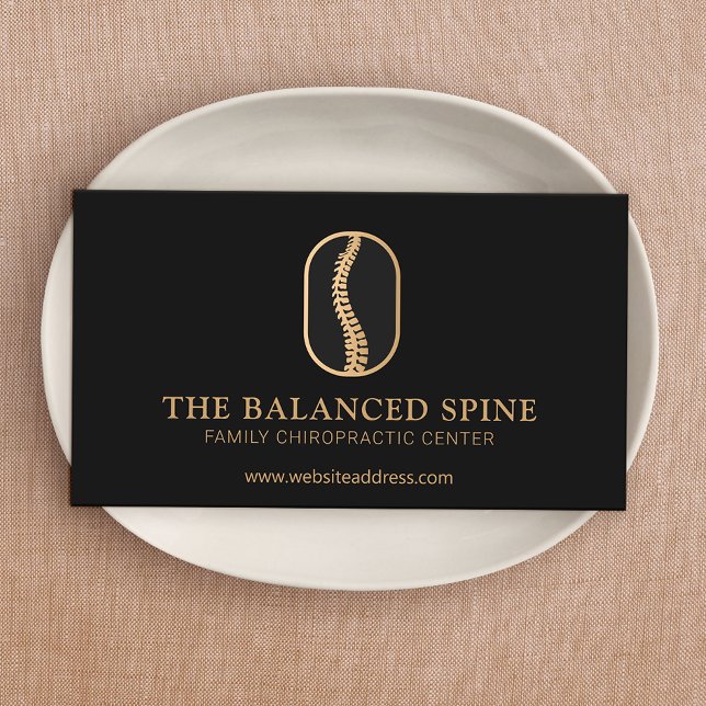 Chiropractic Chiropractor Massage Spa Therapist Business Card (Creator Uploaded)