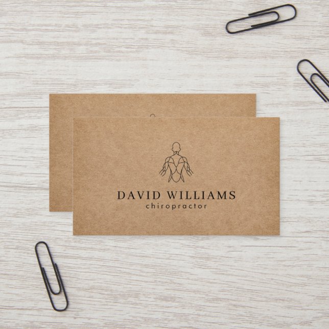 Chiropractic Chiropractor Massage Therapy Business Business Card (Front/Back In Situ)