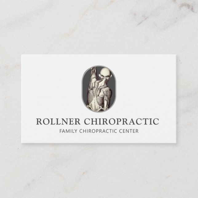 Chiropractic Chiropractor Physical Therapist Business Card (Front)