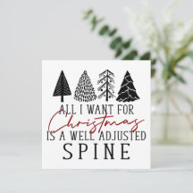 Chiropractic Christmas Card, Chiropractic Card,