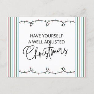 Chiropractic Christmas Card, Chiropractic, Chiro  Postcard