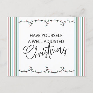 Chiropractic Christmas Card, Chiropractic, Chiro  Postcard