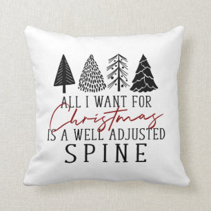 Chiropractic Christmas Decor, Chiropractic Pillow, Cushion