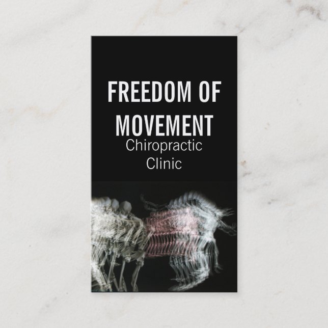 Chiropractic Clinic Business Cards (Front)