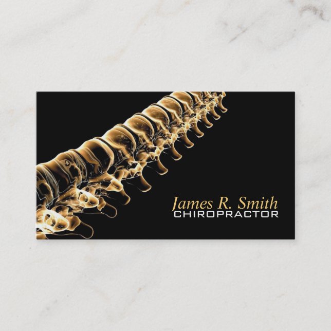 Chiropractic Clinic Health Awareness Business Business Card (Front)