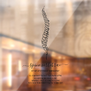 Chiropractic Doctor brand Window Cling