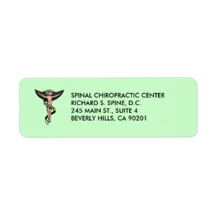 Chiropractic Emblem Label