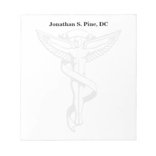 Chiropractic Emblem Personalised Notepad