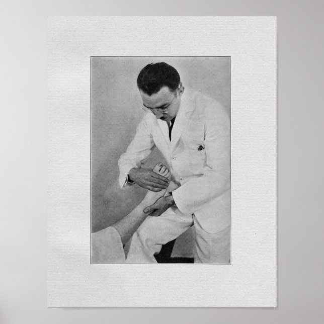 Chiropractic Extremity Adjustment Vintage Print (Front)
