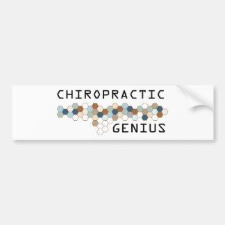 Chiropractic Genius Bumper Sticker