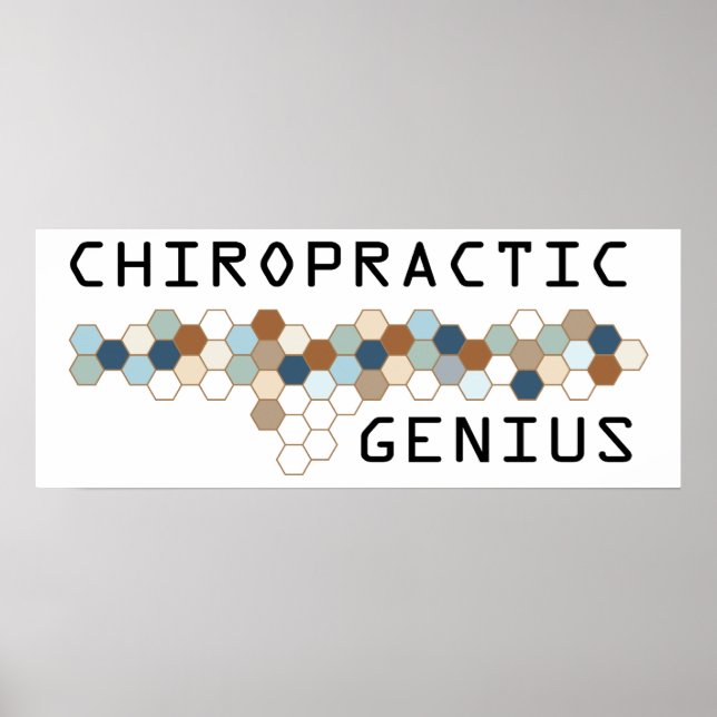 Chiropractic Genius Poster (Front)