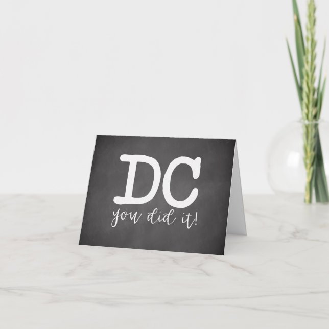 Chiropractic Graduation Card, DC Graduation Card (Front)