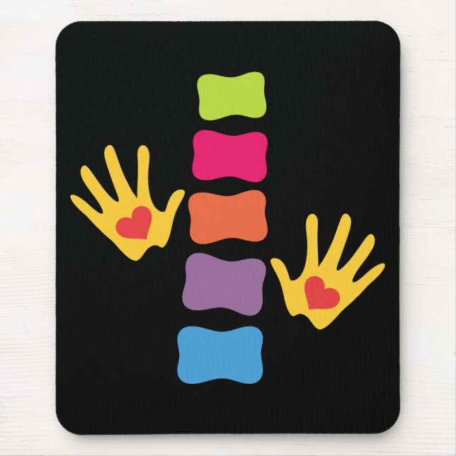 Chiropractic Hands and Spine Mousepad (Front)