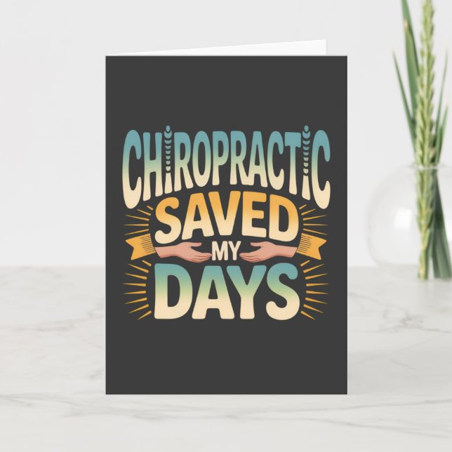 Chiropractic Healing and Back Pain Relief Card (Front)