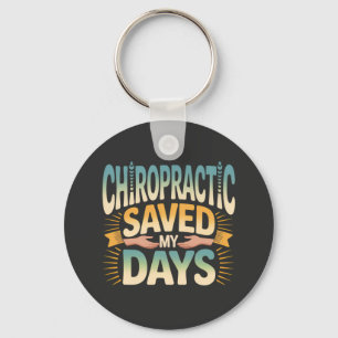 Chiropractic Healing and Back Pain Relief Key Ring