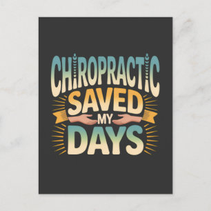 Chiropractic Healing and Back Pain Relief Postcard