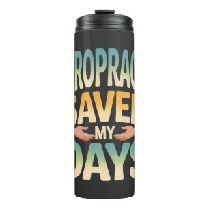 Chiropractic Healing and Back Pain Relief Thermal Tumbler