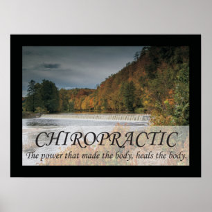 Chiropractic Heals the Body Quotes Sayings Poster
