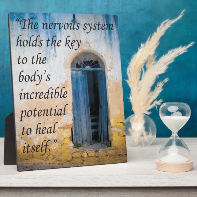 Chiropractic Key to Health Easel Plaque (Side)