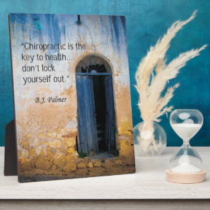 Chiropractic Key to Health Easel Plaque