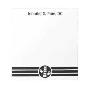Chiropractic Logo Personalised Notepad