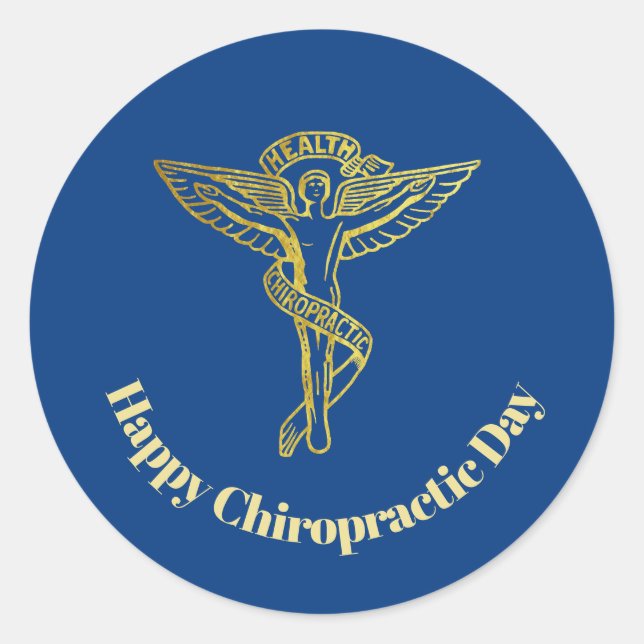 Chiropractic Medical Symbol Stickers (Front)