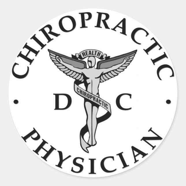 Chiropractic Physician Logo Stickers (Front)