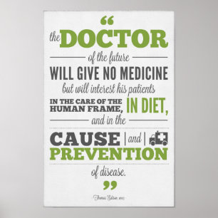 Chiropractic poster - Edison Doctor of the Future
