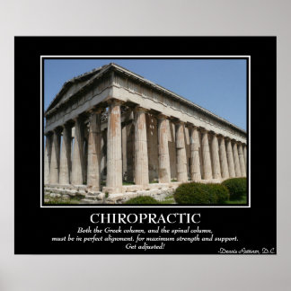 Chiropractic Poster - Greek Column/Colour